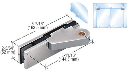 CRL Left Offset Top Door Patch Fitting