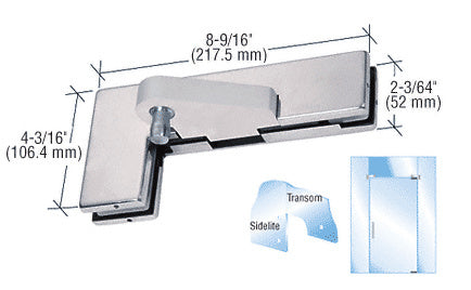 CRL Right Offset Sidelite Mounted Transom Patch Fitting