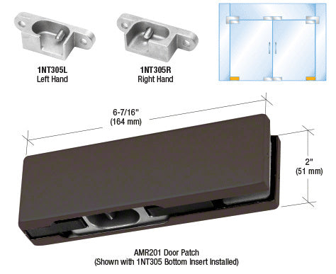 CRL RH North American Bottom Door Patch Fitting