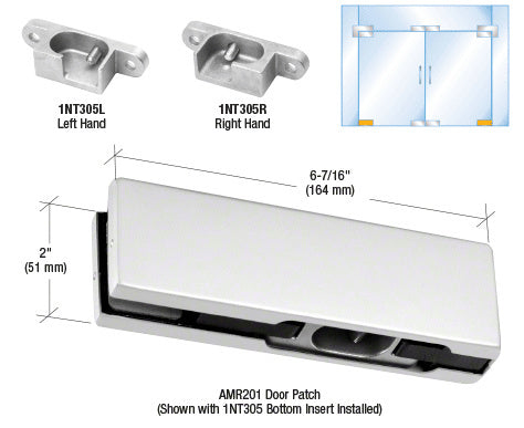 CRL LH North American Bottom Door Patch Fitting