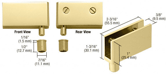 CRL Wide Glass Door Pivot Hinge