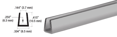 CRL 1/4" Plastic Edge Molding