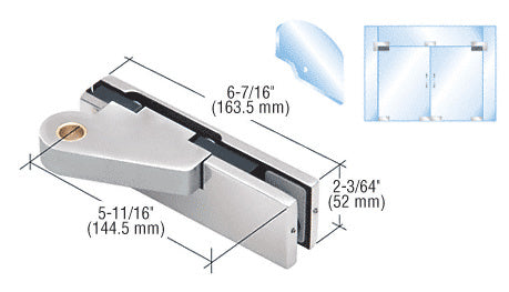 CRL Right Offset Top Door Patch Fitting