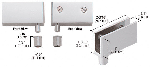 CRL Wide Glass Door Pivot Hinge