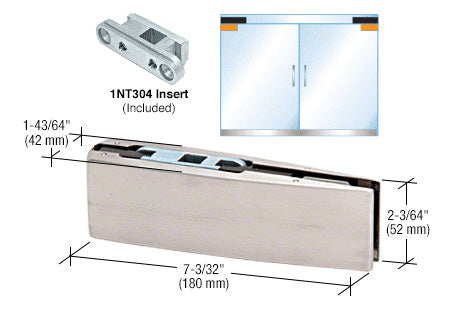 CRL Curved Top Door Patch Fitting with 1NT304 Insert