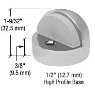 CRL Floor Mounted High Profile 3/8" Base Dome Stop