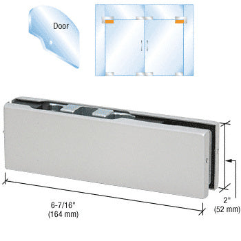 CRL Adjustable European Top Door Patch Fitting