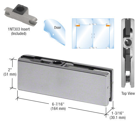 CRL Top Door Patch Fitting With 1NT303 Insert