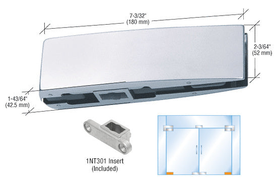 CRL Curved Bottom Door Patch with 1NT301 Insert