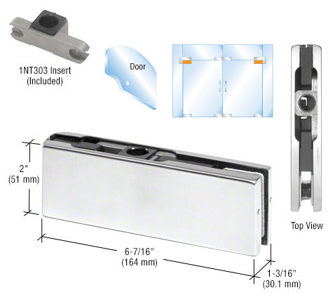 CRL Top Door Patch Fitting With 1NT303 Insert