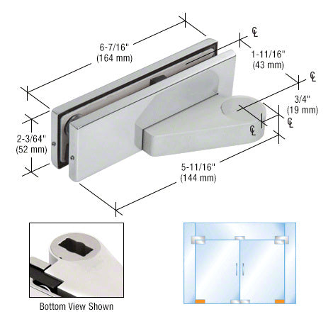 CRL Left Offset Bottom Door Patch Fitting