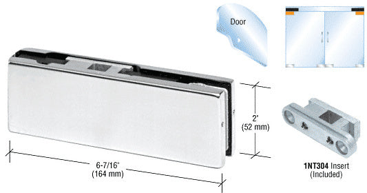 CRL Top Door Patch Fitting with 1NT304 Insert