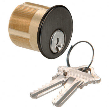 CRL Single Mortise 1-1/8" Long Cylinder with Schlage® 'C' Keyway and Keyed Randomly