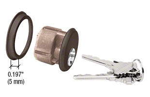 CRL Single Mortise Cylinder with Schlage® 'C' Keyway and Keyed Alike