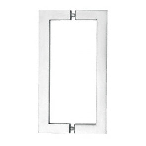 CRL Glass Mounted Square Tube Style Back-to-Back Pull Handle